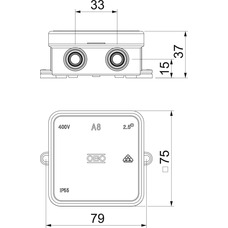 A8 75X75X36MM IP55 HALL HARUKARP