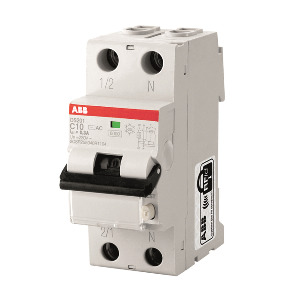 ABB 1P+N C16 30MA A-TÜÜP KOMBINEERITUD RIKKEVOOLU JA KAITSELÜLITI