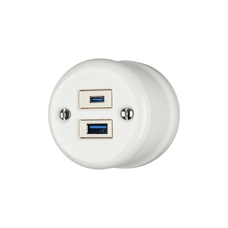 FND PIND USB A+C LAADIJA VALGE PORTSELAN